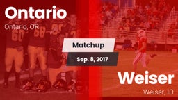 Matchup: Ontario  vs. Weiser  2017