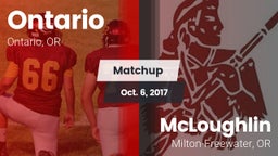 Matchup: Ontario  vs. McLoughlin  2017