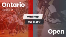 Matchup: Ontario  vs. Open 2017