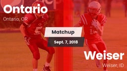 Matchup: Ontario  vs. Weiser  2018