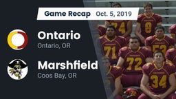 Recap: Ontario  vs. Marshfield  2019
