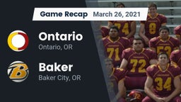 Recap: Ontario  vs. Baker  2021