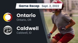 Recap: Ontario  vs. Caldwell  2022