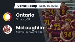 Recap: Ontario  vs. McLoughlin  2022