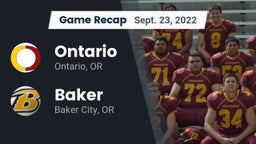 Recap: Ontario  vs. Baker  2022