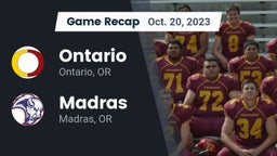 Recap: Ontario  vs. Madras  2023
