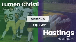 Matchup: Lumen Christi High vs. Hastings  2017