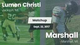 Matchup: Lumen Christi High vs. Marshall  2017