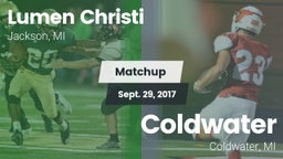 Matchup: Lumen Christi High vs. Coldwater  2017