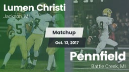 Matchup: Lumen Christi High vs. Pennfield  2017