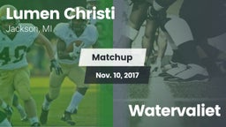 Matchup: Lumen Christi High vs. Watervaliet 2017