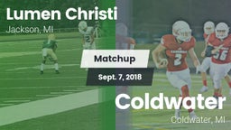 Matchup: Lumen Christi High vs. Coldwater  2018