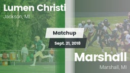 Matchup: Lumen Christi High vs. Marshall  2018