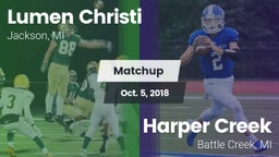 Matchup: Lumen Christi High vs. Harper Creek  2018