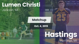 Matchup: Lumen Christi High vs. Hastings  2019