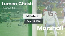 Matchup: Lumen Christi High vs. Marshall  2020
