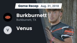 Recap: Burkburnett  vs. Venus 2018