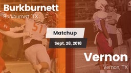 Matchup: Burkburnett High vs. Vernon  2018