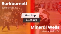 Matchup: Burkburnett High vs. Mineral Wells  2018