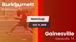 Matchup: Burkburnett High vs. Gainesville  2019