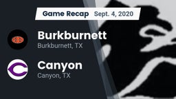 Recap: Burkburnett  vs. Canyon  2020
