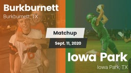 Matchup: Burkburnett High vs. Iowa Park  2020