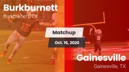 Matchup: Burkburnett High vs. Gainesville  2020
