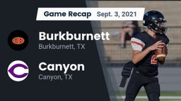 Recap: Burkburnett  vs. Canyon  2021
