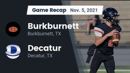 Recap: Burkburnett  vs. Decatur  2021