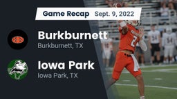 Recap: Burkburnett  vs. Iowa Park  2022