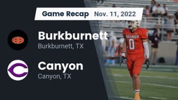 Recap: Burkburnett  vs. Canyon  2022