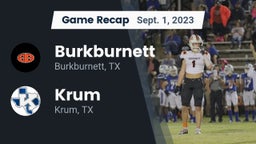 Recap: Burkburnett  vs. Krum  2023