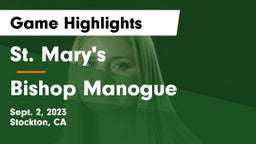 St. Mary's  vs Bishop Manogue  Game Highlights - Sept. 2, 2023
