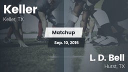 Matchup: Keller  vs. L. D. Bell  2016