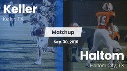 Matchup: Keller  vs. Haltom  2016