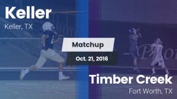 Matchup: Keller  vs. Timber Creek  2016