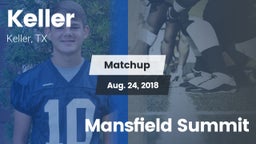 Matchup: Keller vs. Mansfield Summit 2018