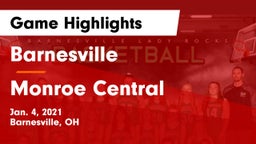 Barnesville  vs Monroe Central Game Highlights - Jan. 4, 2021