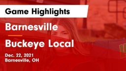 Barnesville  vs Buckeye Local Game Highlights - Dec. 22, 2021