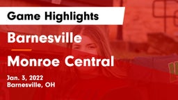 Barnesville  vs Monroe Central Game Highlights - Jan. 3, 2022