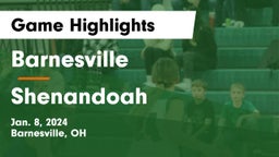 Barnesville  vs Shenandoah  Game Highlights - Jan. 8, 2024