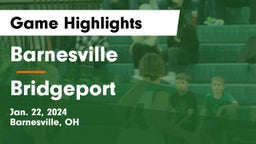 Barnesville  vs Bridgeport  Game Highlights - Jan. 22, 2024