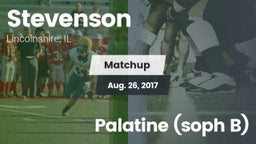 Matchup: Stevenson High vs. Palatine (soph B) 2017