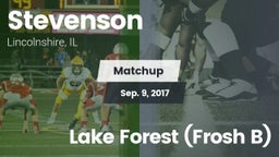 Matchup: Stevenson High vs. Lake Forest (Frosh B) 2017