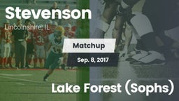 Matchup: Stevenson High vs. Lake Forest (Sophs) 2017