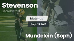 Matchup: Stevenson High vs. Mundelein (Soph) 2017