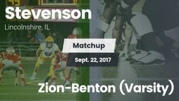 Matchup: Stevenson High vs. Zion-Benton (Varsity) 2017