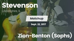 Matchup: Stevenson High vs. Zion-Benton (Sophs) 2017