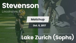 Matchup: Stevenson High vs. Lake Zurich (Sophs) 2017