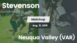 Matchup: Stevenson High vs. Neuqua Valley (VAR) 2018